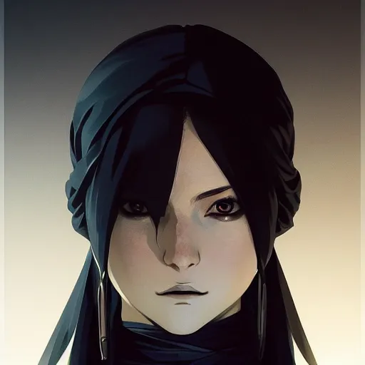 Prompt: a film portrait of an assassin woman, finely detailed features, closeup at the face, smooth, sharp focus, perfect art, night city background, cinematic lighting, highly detailed, intricate, anime, artstation, trending on pixiv fanbox, painted by greg rutkowski, studio ghibli, yoji shinkawa, hayao miyazaki - w 7 0 4