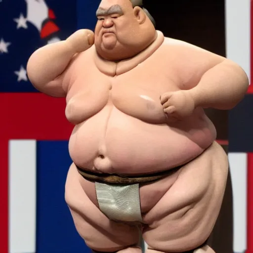 Prompt: joe biden as sumo wrestler