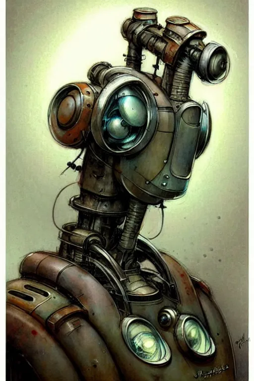 Prompt: ( ( ( ( ( 1 9 5 0 s retro future robot android industrial. muted colors. ) ) ) ) ) by jean - baptiste monge!!!!!!!!!!!!!!!!!!!!!!!!!!!!!!