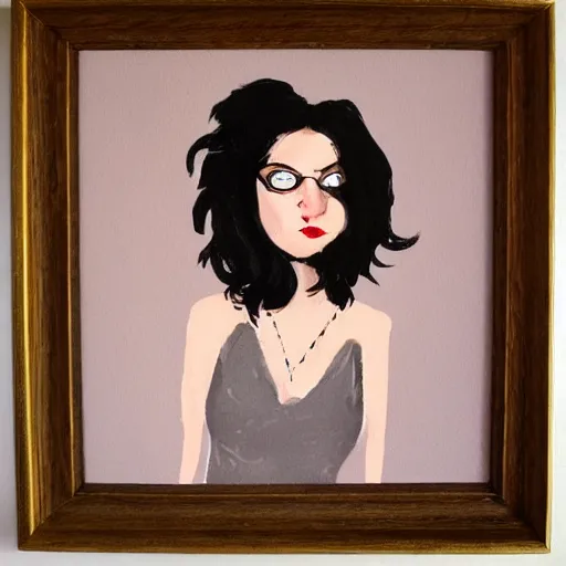 Image similar to hedgehog lady in the style of michael carson