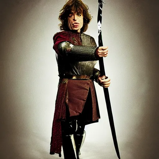 Image similar to Mick Jagger as a knight in Lord of the Rings