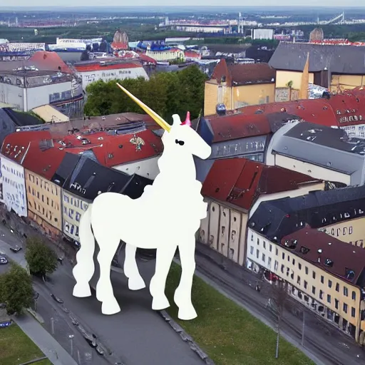 Image similar to magdeburg unicorn when it was alive