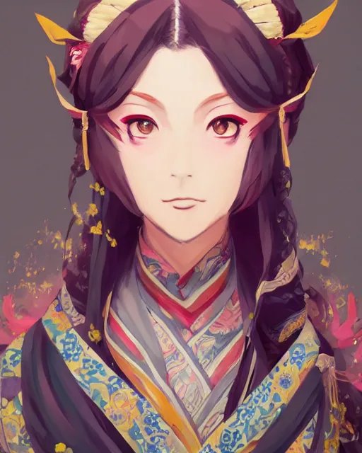 Image similar to A full-body anime portrait of Ssunbiki as a beautiful woman wearing a kimono from Skyrim, by Stanley Artgerm Lau, WLOP, Rossdraws, James Jean, Andrei Riabovitchevy, Marc Simonetti, and Sakimichan, trending on artstation