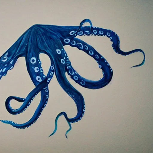 Prompt: flying octopus