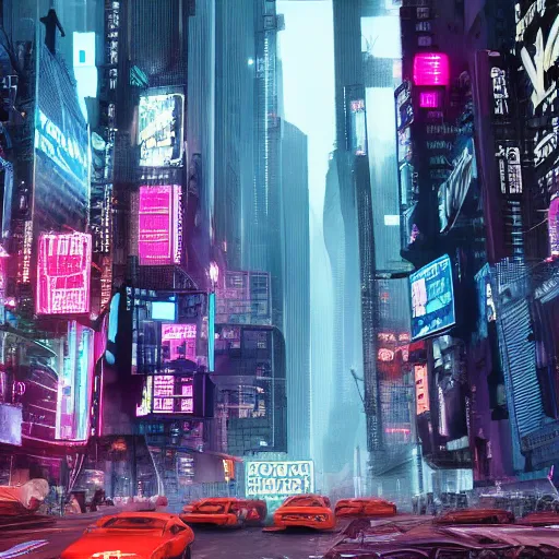 Prompt: futuristic new york, cyberpunk, 8K, dog robot, HD-n 3