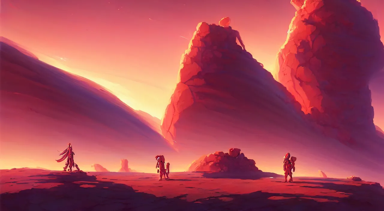 Prompt: base on mars, in marble incrusted of legends heartstone official fanart behance hd by Jesper Ejsing, by RHADS, Makoto Shinkai and Lois van baarle, ilya kuvshinov, rossdraws global illumination