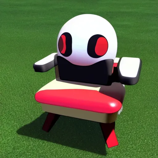 Prompt: gen 8 pokemon that looks like a chair