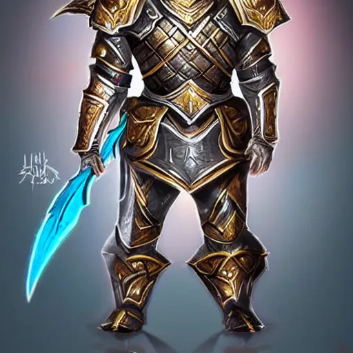 Image similar to animated armor that looks like karn the great creator, full body portrait, style of magic the gathering, dungeons and dragons, fantasy, intimidating