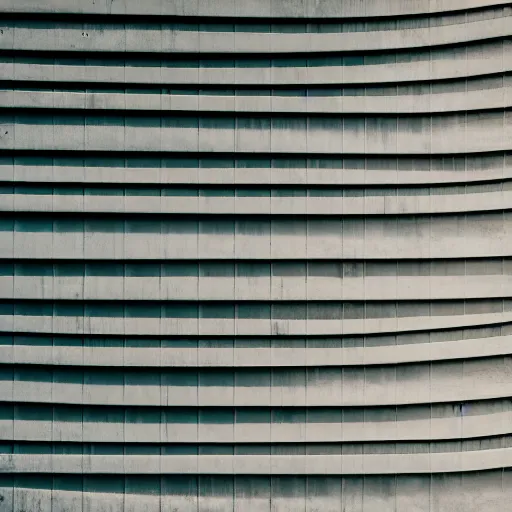 Prompt: noisy color photograph of a concrete underground retrofuturist liminal space, sky made of concrete, staggered terraces, centered palm tree growing out of concrete, hidden area, unknown space, minimalist, cinematic, soft vintage glow