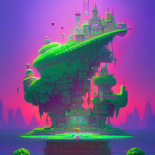 Prompt: a emerald saphire ruby gems, floating cat island :: studio ghibli, beeple and James Gilleard and Justin Gerard :: ornate, dynamic, particulate, rich colors, intricate, elegant, highly detailed, centered, artstation, smooth, sharp focus, octane render, 3d
