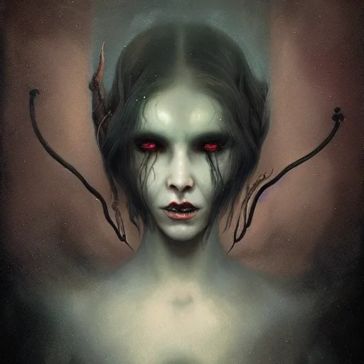 Image similar to lovecraftian monster by tom bagshaw