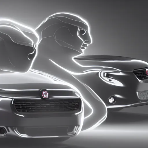 Image similar to hydra, heads of fiat car cinematic, diffuse light, ultrarealistic, rendered in povray, raytracing