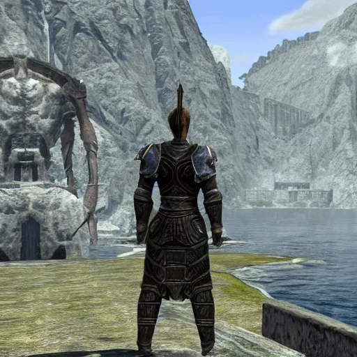 Image similar to Mark Zuckerberg in The Elder Scrolls: Oblivion