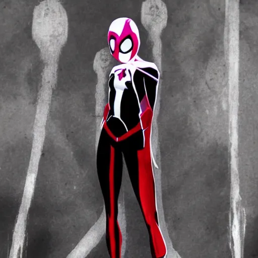 Prompt: Emma Stone as Spider-Gwen