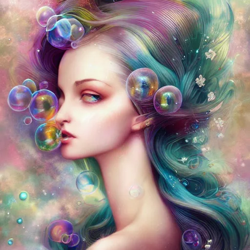 Prompt: bubbles by anna dittmann
