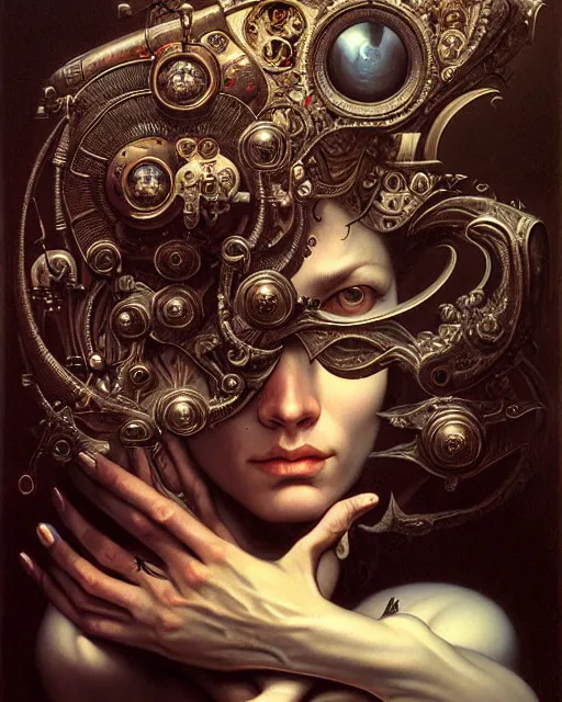 Prompt: an antique stereopticon, fantasy art, ultra realistic, cinematic, cinematic, wide angle, intricate details, highly detailed by nance danforth, caravaggio, aaron horkey, boris vallejo, wayne barlowe, craig mullins, roberto ferri,