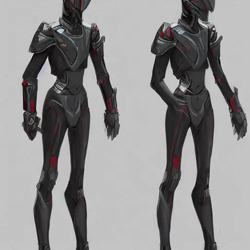 Image similar to concept art, stylized proportions, very long legs, concept design, sketch, human character, science fiction suit, helmet, trending on artstation