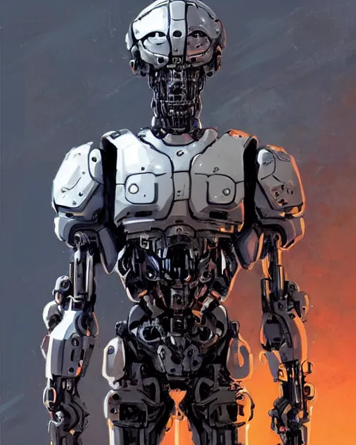 Image similar to gigachad luigi in a mech suit as terminator by ilya kuvshinov, ernest khalimov body by krista sudmalis, fantasy character portrait, ultra realistic, concept art, intricate details, elegent, digital painting, smooth, sharp focus, illustration, art by artgerm and greg rutkowski and alphonse mucha, artstation