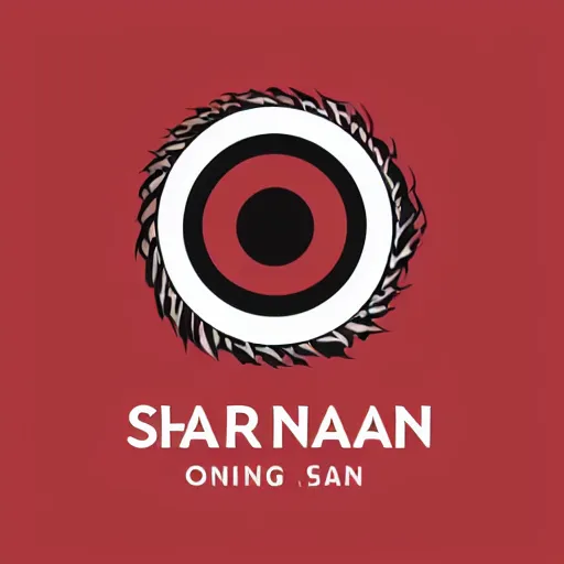 Prompt: logo design, sharingan