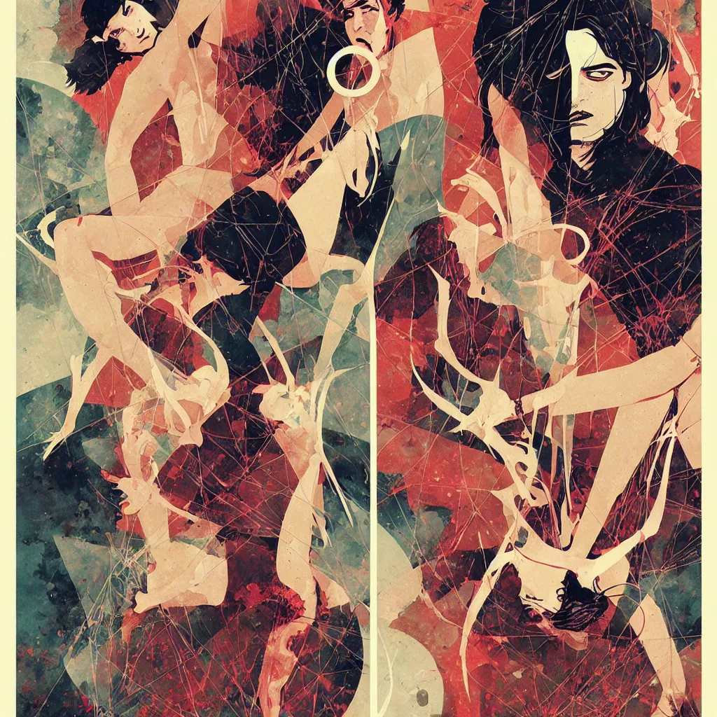 Image similar to the cup of swords tarot card, by conrad roset, by jake parker, by antonio segura donat, by dave mckean, sharp focus