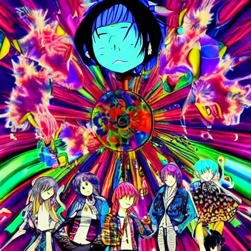 Image similar to me! me! me! psychedelic, anime