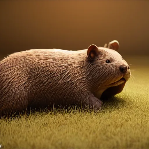 Image similar to hyperrealistic dslr film still of justin bieber disguised as north american beaver, stunning 8 k octane comprehensive 3 d render, inspired by istvan sandorfi & greg rutkowski & unreal engine, perfect symmetry, dim volumetric cinematic lighting, extremely hyper - detailed, incredibly real lifelike attributes & flesh texture, intricate, masterpiece, artstation, stunning