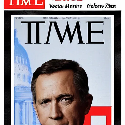 Image similar to time magazine cover coming president election, 4 k