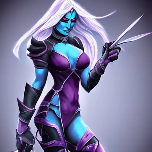 Image similar to Female drow fighter