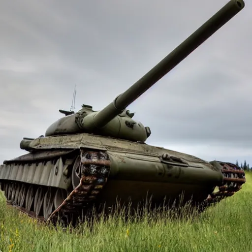 Image similar to a canadian tank on an alberta field