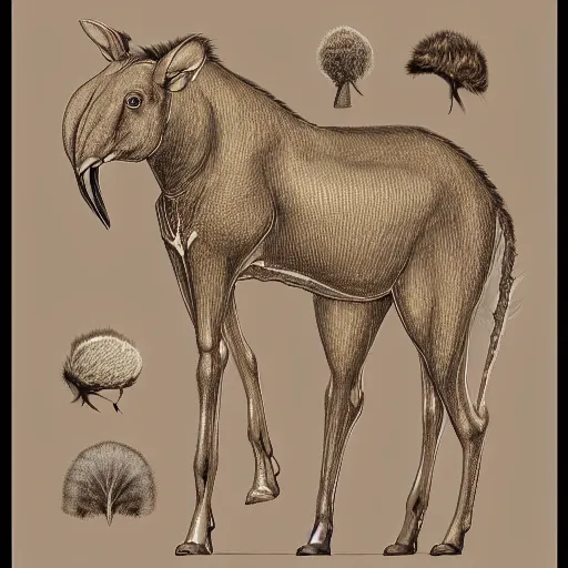 Image similar to “largest living land animal, characterized by its long trunk (elongated upper lip and nose), columnar legs, and huge head with temporal glands and wide, flat ears. Grayish to brown in colour, and their body hair is sparse and coarse”, digital art, intricate, elegant, digital painting, concept art, smooth, sharp focus, illustration, by Ruan Jia and Mandy Jurgens and Artgerm and William-Adolphe Bouguerea