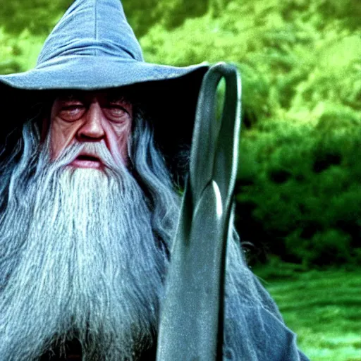 Prompt: baby gandalf, still from movie the lord of the rings : the fellowship of the ring