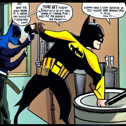 Prompt: batman pouring a pint for a horse aggressively