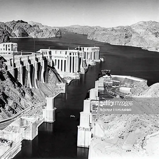 Image similar to aftermath of the atomic bombing of hoover dam