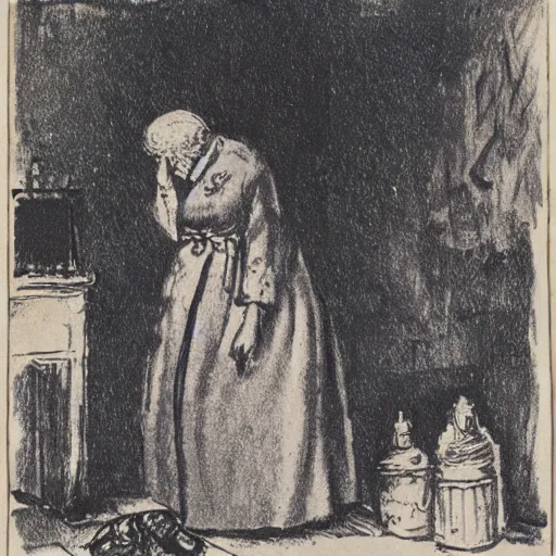 Image similar to queen elizabeth of england as a poor beggar by george grosz