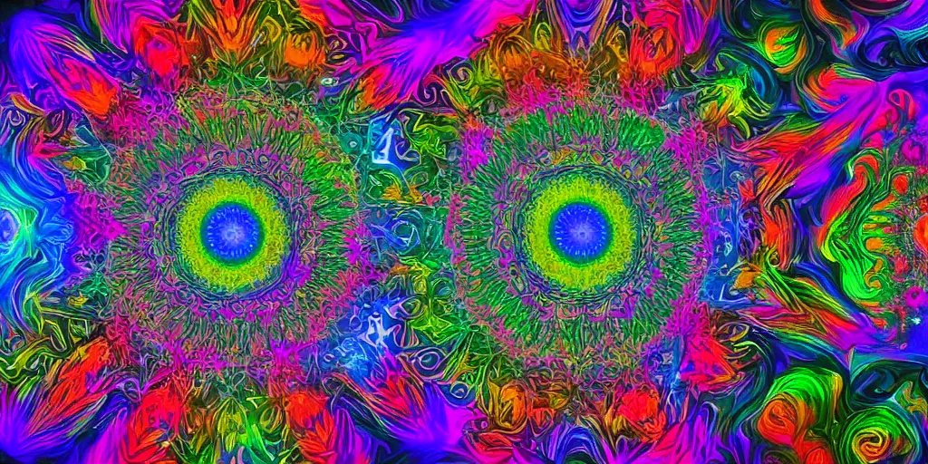 Image similar to psychedelic enlightment