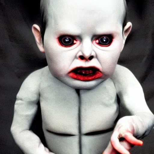 Image similar to demon baby, stephen king, it