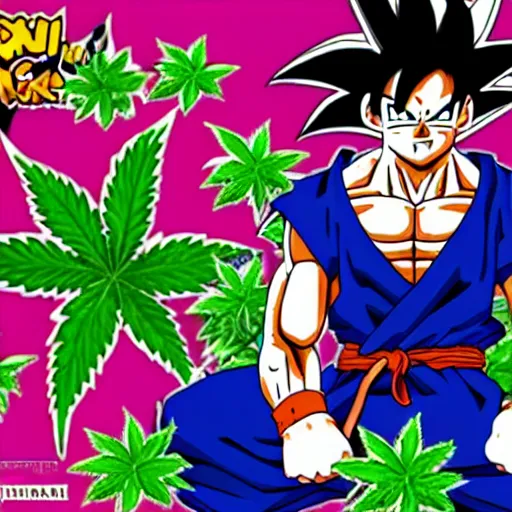 Image similar to goku with his weed gi