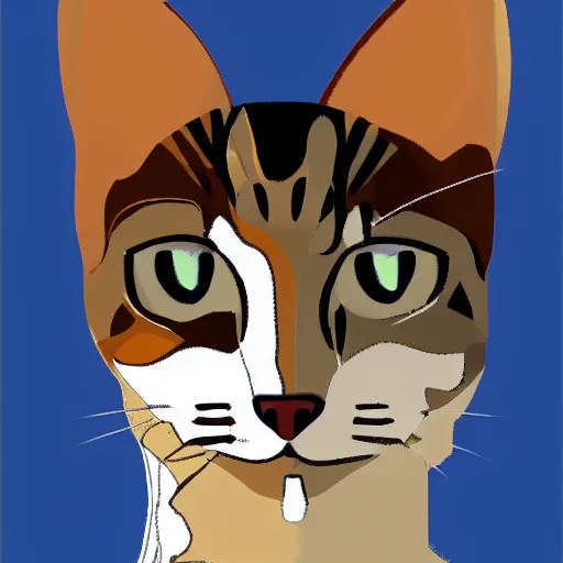 Image similar to adolf hitler as a cat, digital art, full detailed