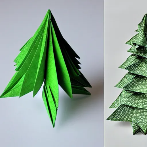 Prompt: tree origami