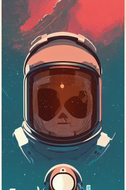 Prompt: portrait of a future cosmonaut with helmet having cybernetics and wirings, d & d, trending on artstation, art by petros afshar, tom whalen, laurie greasley and greg rutkowski and ilya kuvshinov