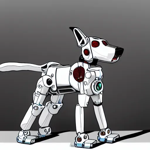 Image similar to ss 1 3 robo borg hound, medical mecha canine, cinematic, detailed, furry art, digital art, vore, furaffinity, deviantart