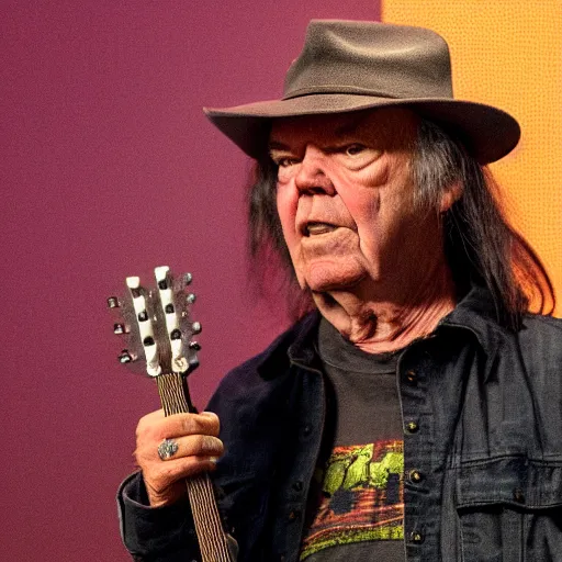 Image similar to hd photo of neil young as an action figure