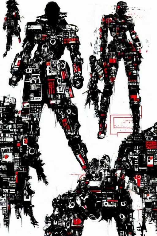 Image similar to streetwear fashion robot character design by yoji shinkawa