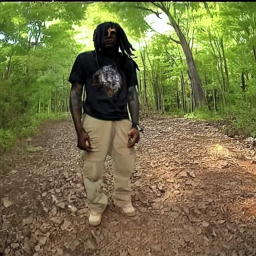 Image similar to trailcam footage of chief keef