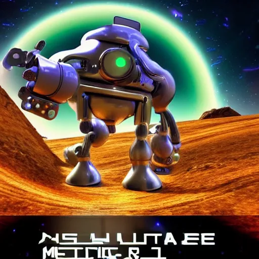Image similar to 3 d rendered movie still pearlescent robots ( kitten ) in epic outer space battles and disco dance contests on saturn. science fiction, blockbuster movie, imax 7 0 mm, dystopian future, computer - animated science fiction film