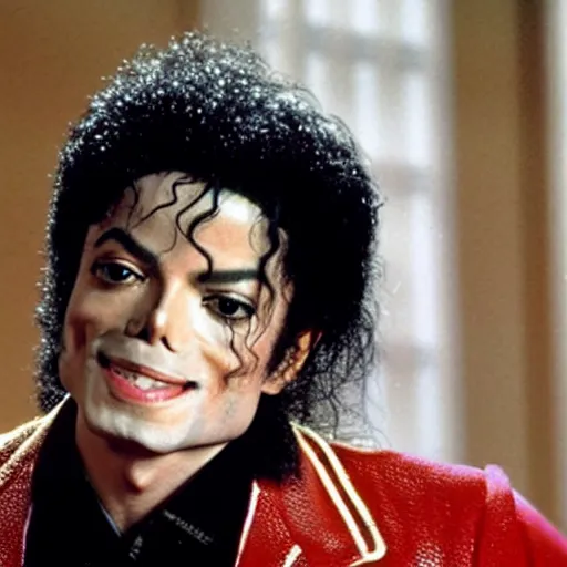 Prompt: Michael Jackson caught in 4k watching indecent movies