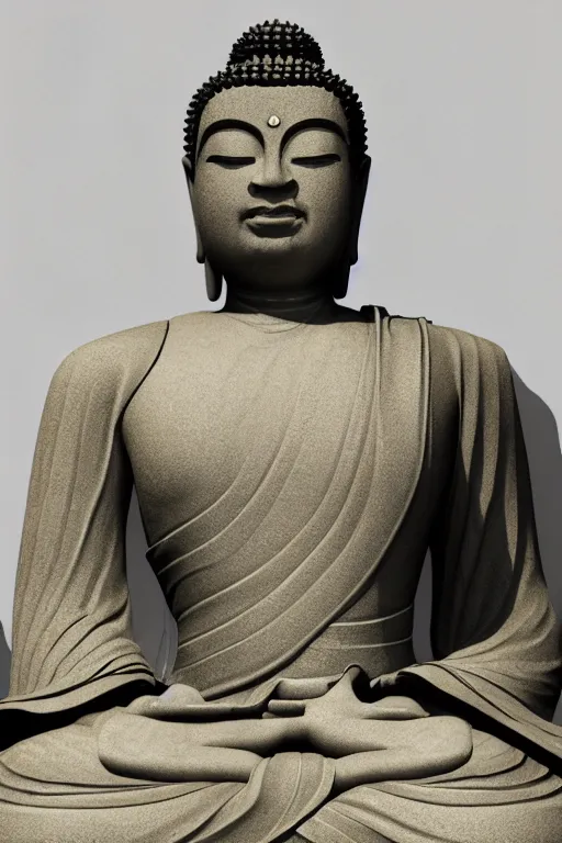 Image similar to full body portrait of buddha meditating statue, asian concept art, cgsociety, octane render, trending on artstation, artstationHD, artstationHQ, unreal engine, 4k, 8k