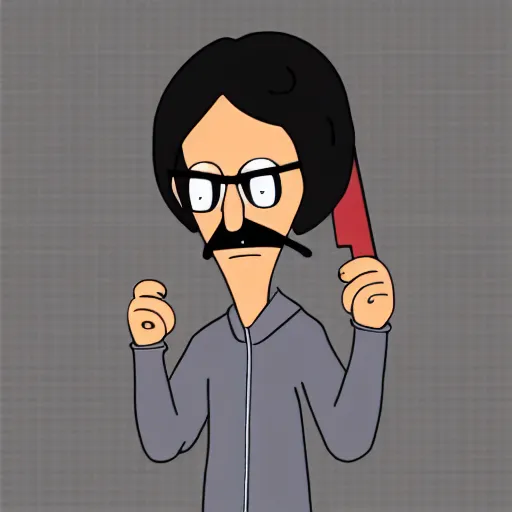 Image similar to bobs burgers style, grim reaper,