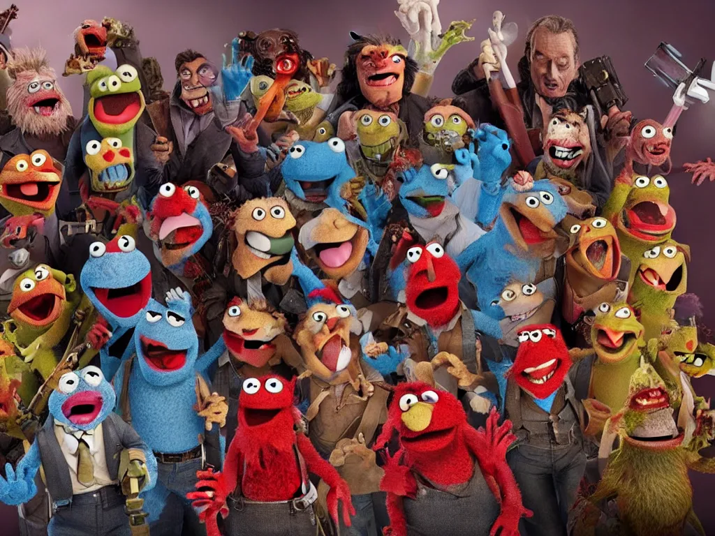 Image similar to ASH Vs Evil Dead MUPPETS