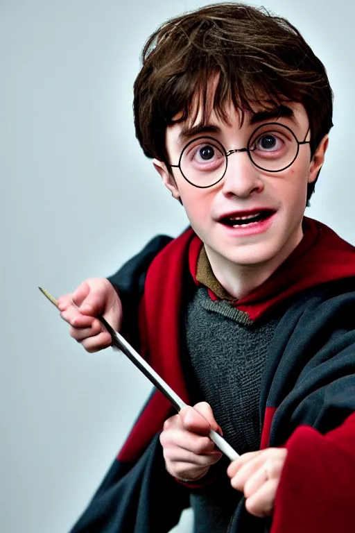 Image similar to harry potter in lord of the rings. dslr, 5 0 mm, f / 2. 8, studio lighting